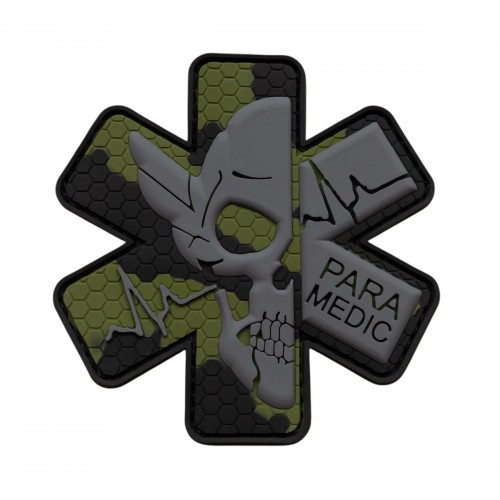 Brand Element Paramedic (Camo) Patch, The “Paramedic” PVC patch is dedicated to the courage, dedication, and professionalism of frontline medical personnel who work in the most demanding conditions to save lives and provide critical care